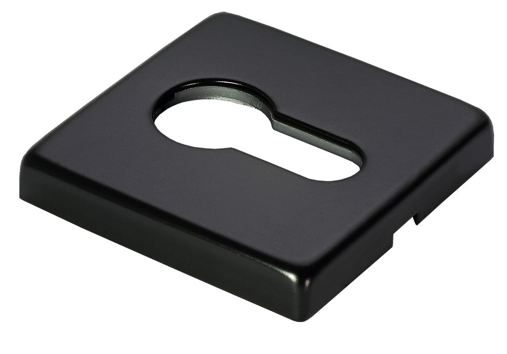 Накладка под евроцилиндр LUX-KH-S5 NERO-ST, цвет - черный "soft-touch" фото купить Красноярск