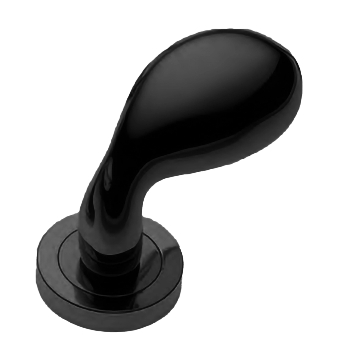 Ручка дверная AIR-2 R2 NERO раздельная на круглой розетке, цвет - черный фото купить Красноярск