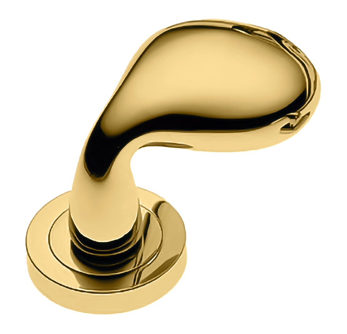Ручка дверная SIENA-2 R2 OTL раздельная на круглой розетке, цвет - золото фото купить Красноярск