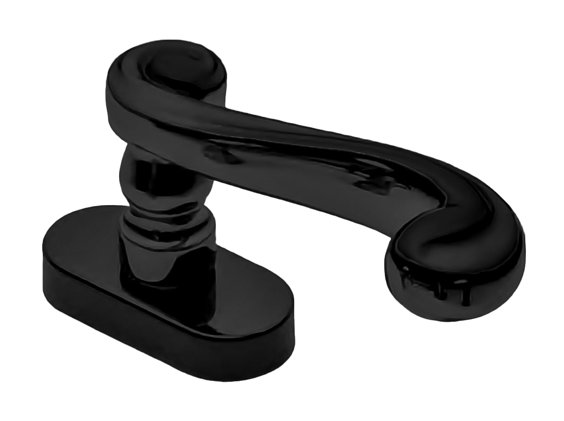 Ручка оконная PLAZA W1 NERO, цвет - черный фото купить Красноярск