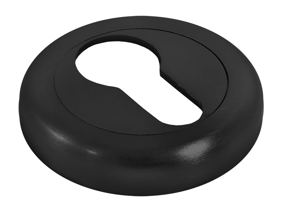 Накладка на ключевой цилиндр LUX-KH-R4 NERO на круглой розетке, цвет - черный фото купить в Красноярске