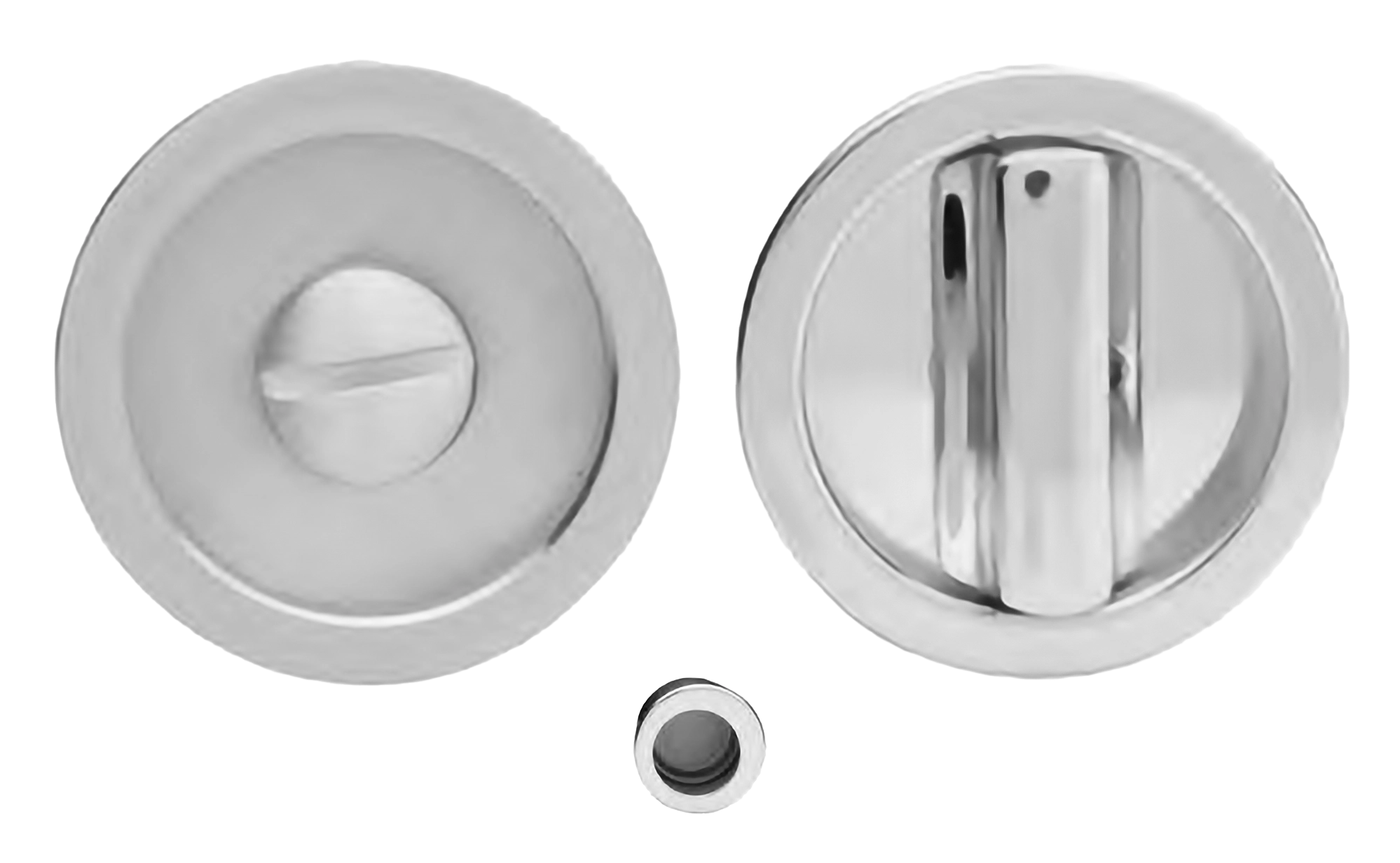 Ручка для раздвижной двери ART.55/A CRO с заверткой WC и пальчиковой ручкой, цвет - хром фото купить Красноярск