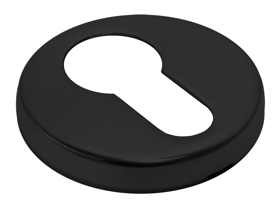 Накладка на ключевой цилиндр LUX-KH-R3-E NERO на круглой розетке, цвет - черный фото купить в Красноярске