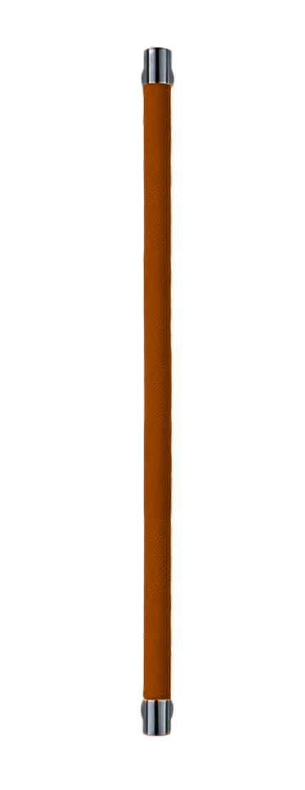 Ручка-скоба HIDE LEATHER PH/A NERO/CUOIO, цвет - черный/светло-коричневый фото купить Красноярск