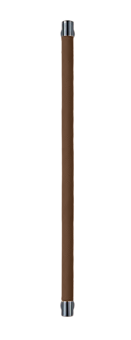 Ручка-скоба HIDE LEATHER PH/B NERO/TESTA DI MORO, цвет - черный/темно-коричневый фото купить Красноярск