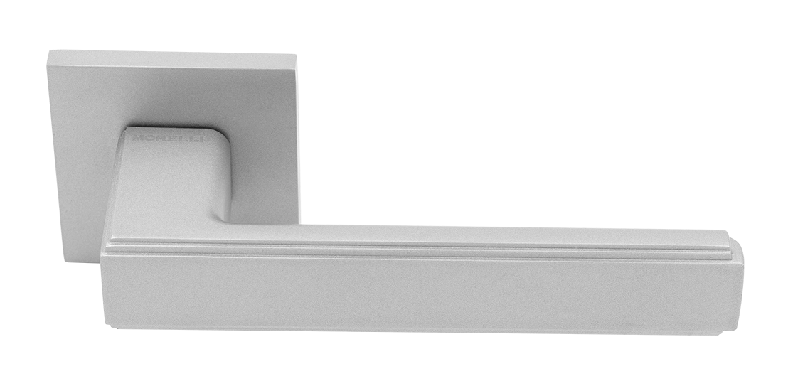 Ручка дверная MH-64-S6 ASC STEPS на квадратной розетке 6 мм, цвет анодированный матовый хром фото купить Красноярск