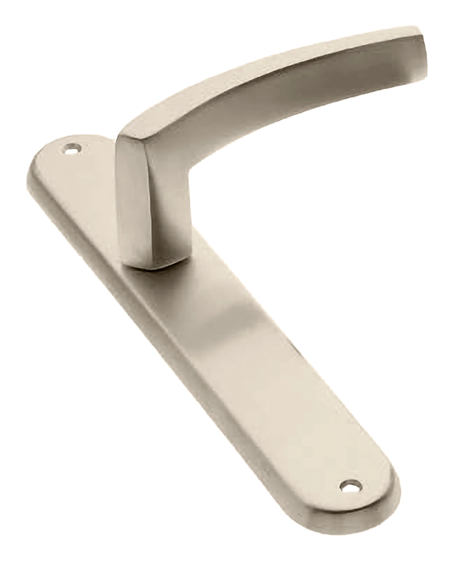 Ручка дверная на планке WIND PL NIS, цвет матовый никель, латунь фото купить в Красноярске