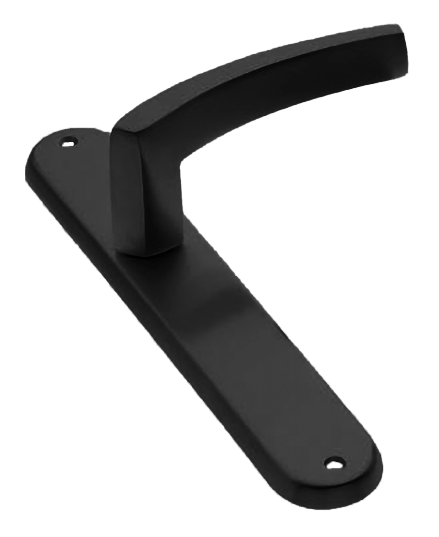 Ручка дверная на планке WIND PL NERO, цвет черный, латунь фото купить в Красноярске