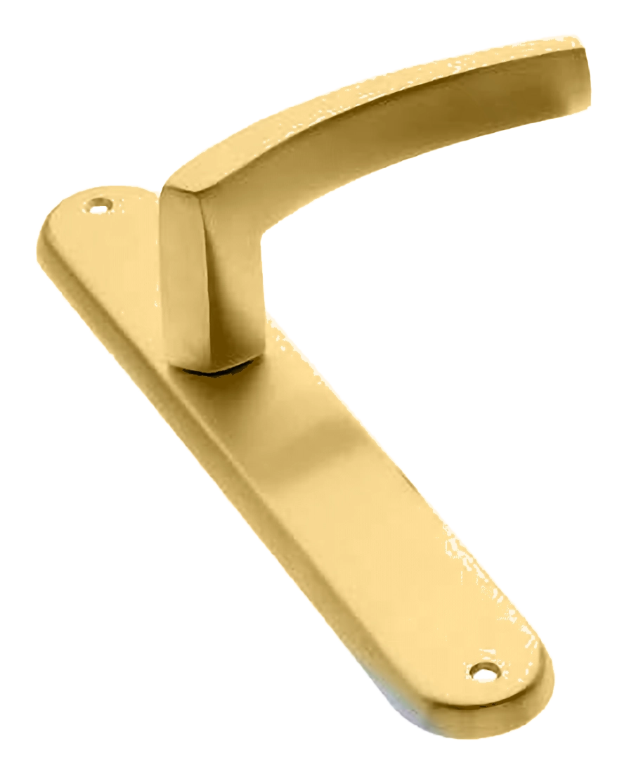 Ручка дверная на планке WIND PL OSA, цвет матовое золото, латунь фото купить в Красноярске