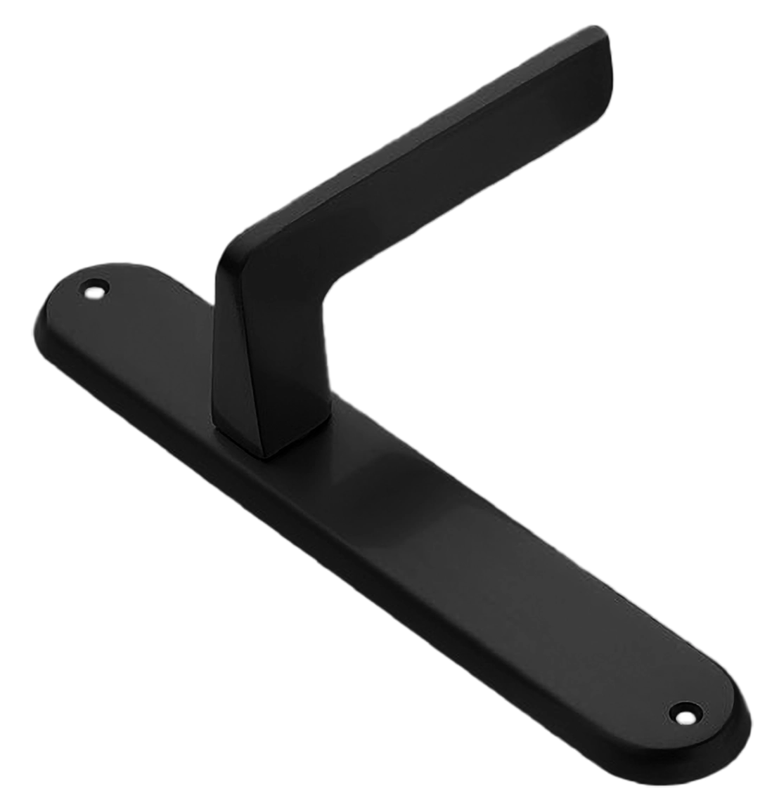 Ручка дверная на планке ROCK PL NERO, цвет черный, латунь фото купить в Красноярске