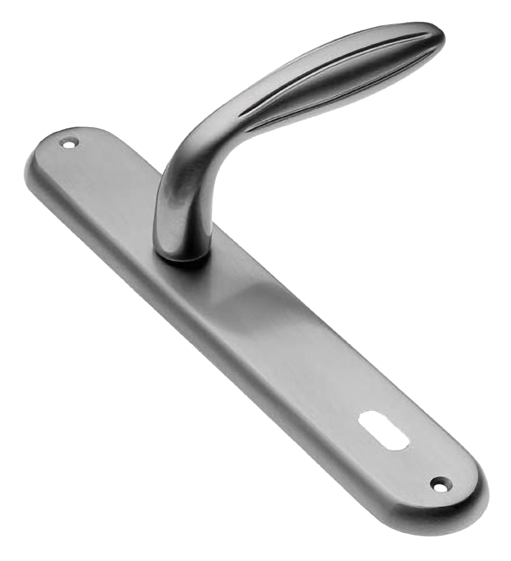 Ручка дверная на планке BUD PL CSA, цвет матовый хром, латунь фото купить в Красноярске