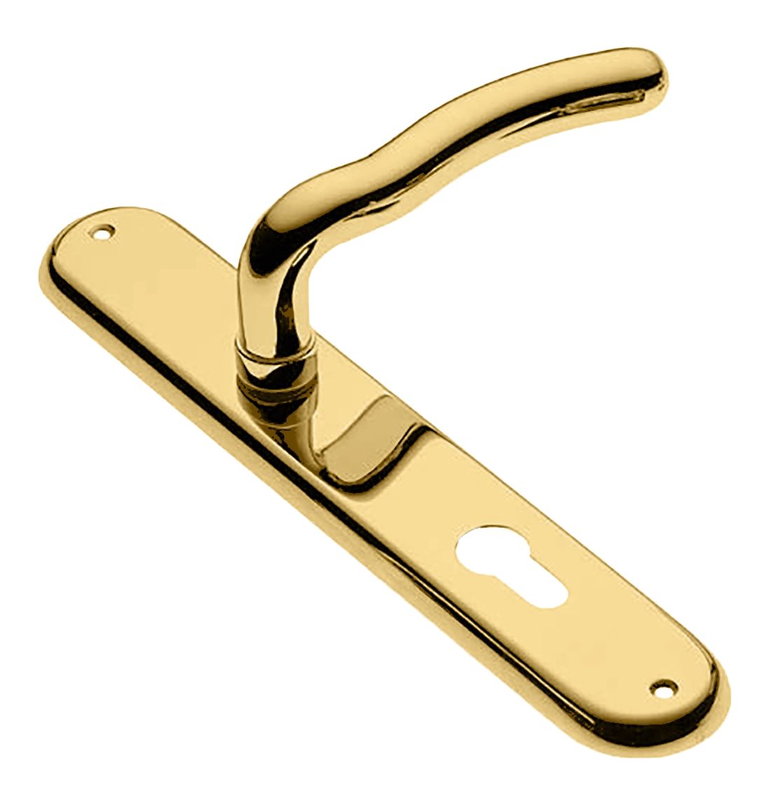 Ручка дверная на планке SNAKE PL OTL, цвет золото, латунь фото купить в Красноярске