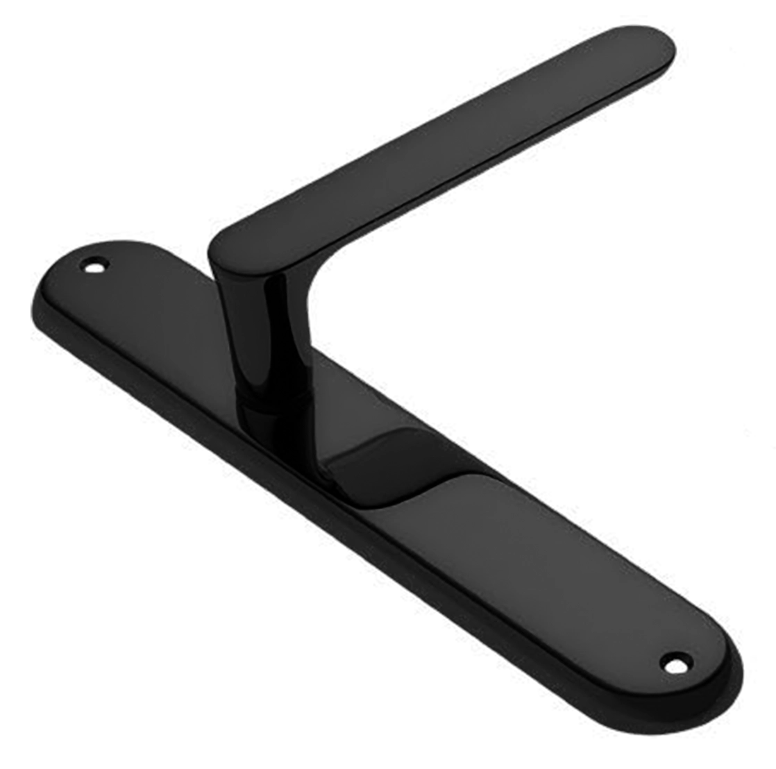 Ручка дверная на планке LE BOAT PL NERO, цвет черный, латунь фото купить в Красноярске