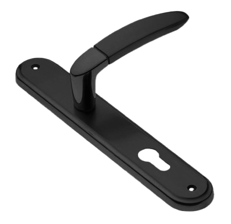 Ручка дверная на планке SAIL PL NERO, цвет черный, латунь фото купить в Красноярске