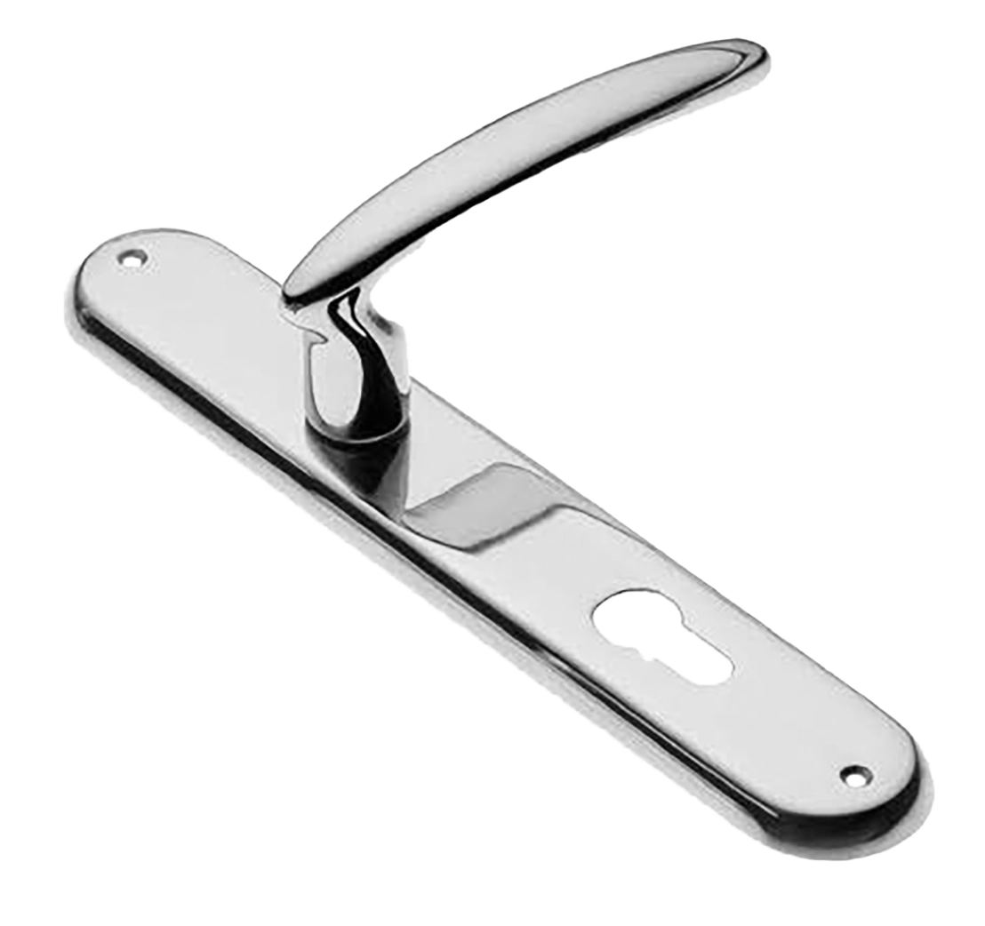 Ручка дверная на планке FLAMINGO PL CRO, цвет хром, латунь фото купить в Красноярске