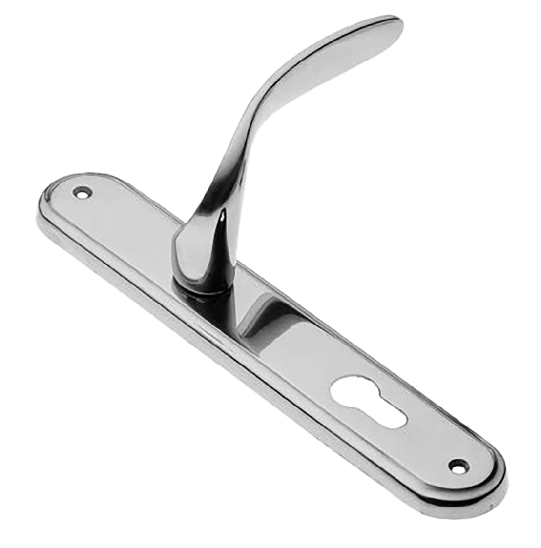 Ручка дверная на планке COBRA PL CRO, цвет хром, латунь фото купить в Красноярске