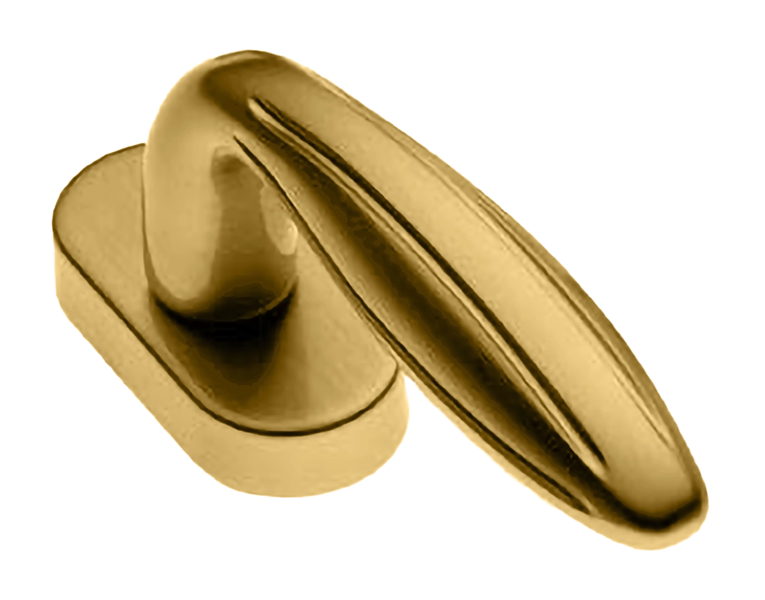 Ручка оконная BUD W1 OSA, цвет - матовое золото фото купить в Красноярске