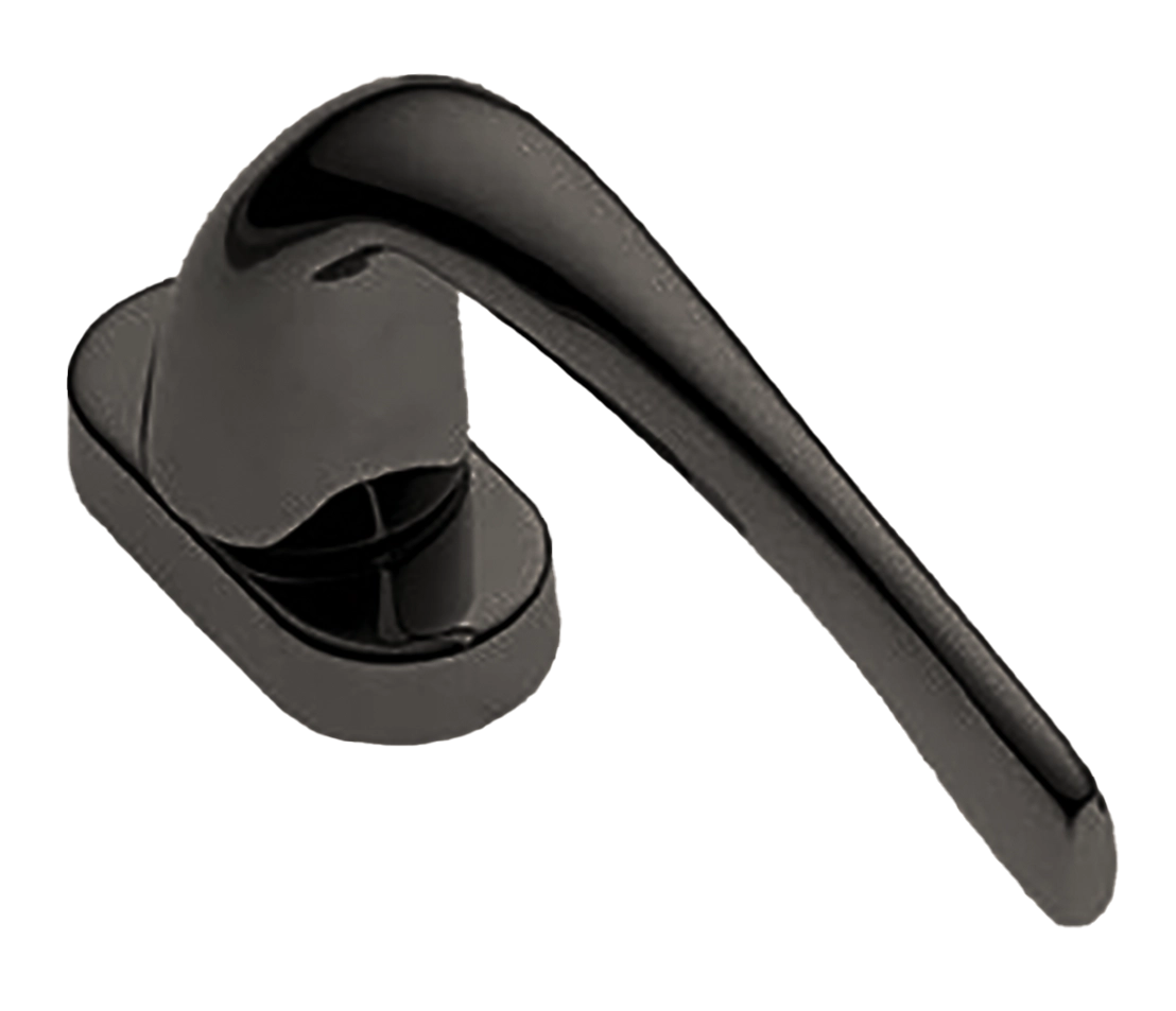 Ручка оконная LE MANS W1 NIN на прямоугольной розетке с 4-х позицион. механизмом, цвет черный никель, латунь фото купить в Красноярске