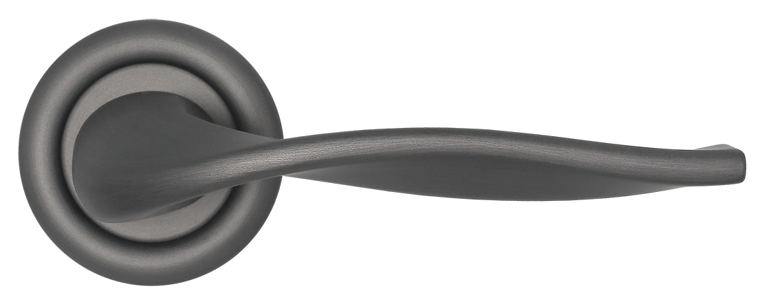 Ручка дверная SKYSCRAPER R7 SST на круглой розетке, цвет Летняя гроза/Summer Storm фото morelli Красноярск