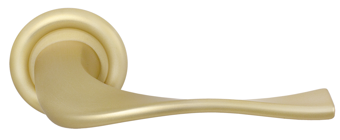 Ручка дверная SKYSCRAPER R7 AH на круглой розетке, цвет Осенний мёд/Autumn Honey фото купить Красноярск