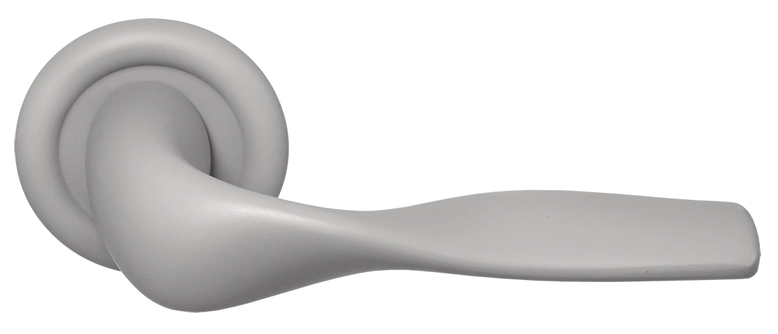 Ручка дверная LVB R7 SMI на круглой розетке, цвет Весенняя дымка/Spring Mist фото купить Красноярск