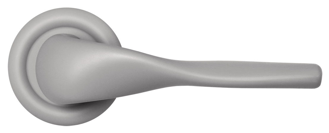 Ручка дверная LVB R7 SMI на круглой розетке, цвет Весенняя дымка/Spring Mist фото купить в Красноярске