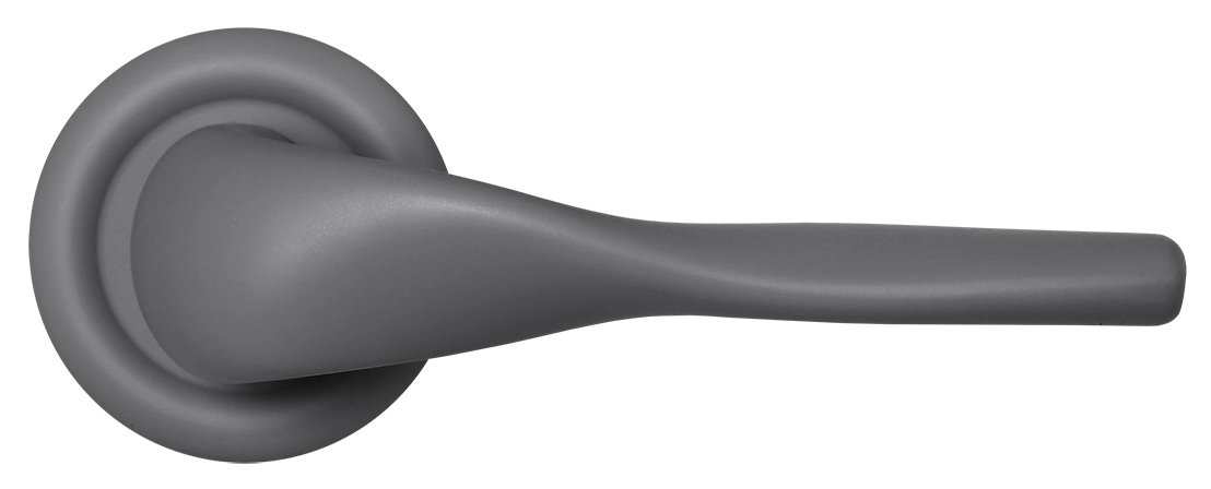 Ручка дверная LVB R7 SSW на круглой розетке, цвет Стокгольмский снегопад/Stockholm Snowfall фото купить в Красноярске