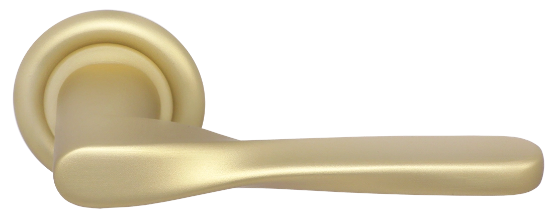 Ручка дверная THE OLYMPICS R7 AH на круглой розетке, цвет Осенний мёд/Autumn Honey фото купить Красноярск