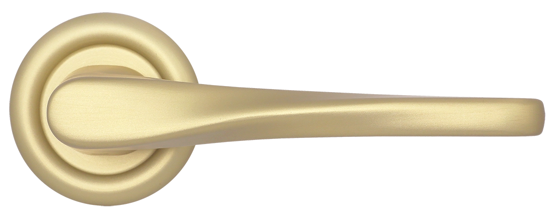 Ручка дверная THE OLYMPICS R7 AH на круглой розетке, цвет Осенний мёд/Autumn Honey фото купить в Красноярске