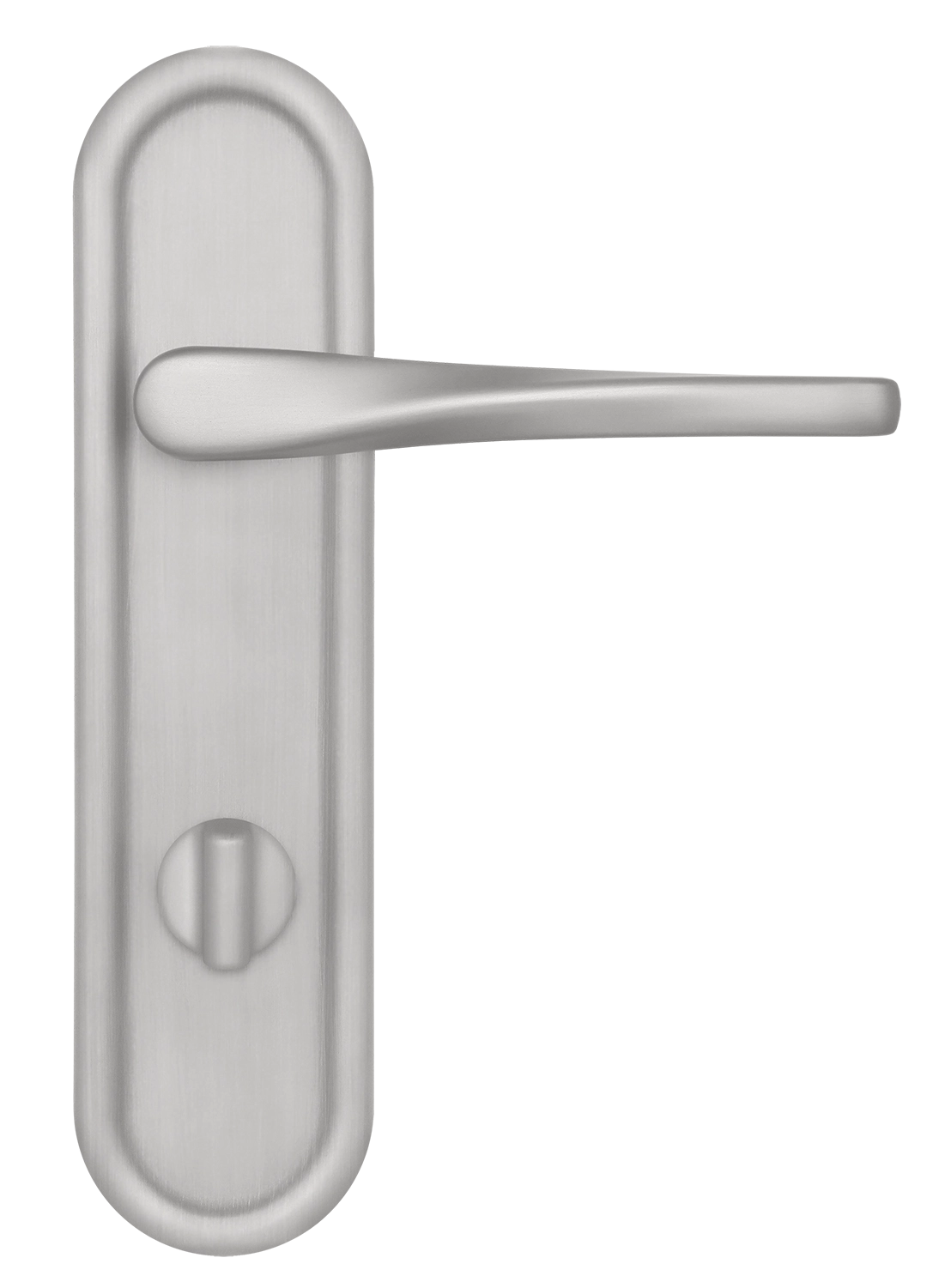 Ручка дверная THE OLYMPICS PLR WC SSW на планке под сантехническую завертку, цвет Стокгольмский снегопад/Stockholm Snowfall фото купить в Красноярске