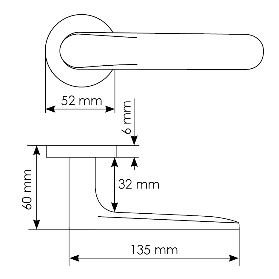 Комплект дверных ручек MH-59-R6 BL с заверткой MH-WC-R6 BL + магнитный замок M1895 BL, цвет черный фотомореллиКрасноярск