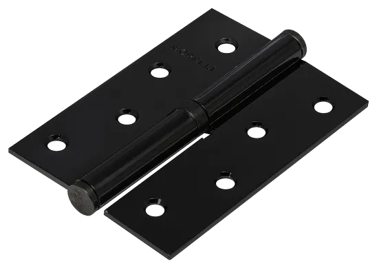 Петля карточная разъемная MSND 100X70X2.5 BL L с подшипником стальная левая, врезная цвет черный фото купить Красноярск