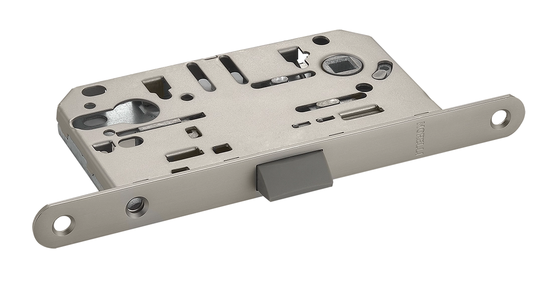 Защелка межкомнатная 1885P MSN под цилиндр бесшумная, цвет мат. сатинированный никель фото 1 Защелка межкомнатная 1885P MSN под цилиндр бесшумная, цвет мат. сатинированный никель фото купить Красноярск