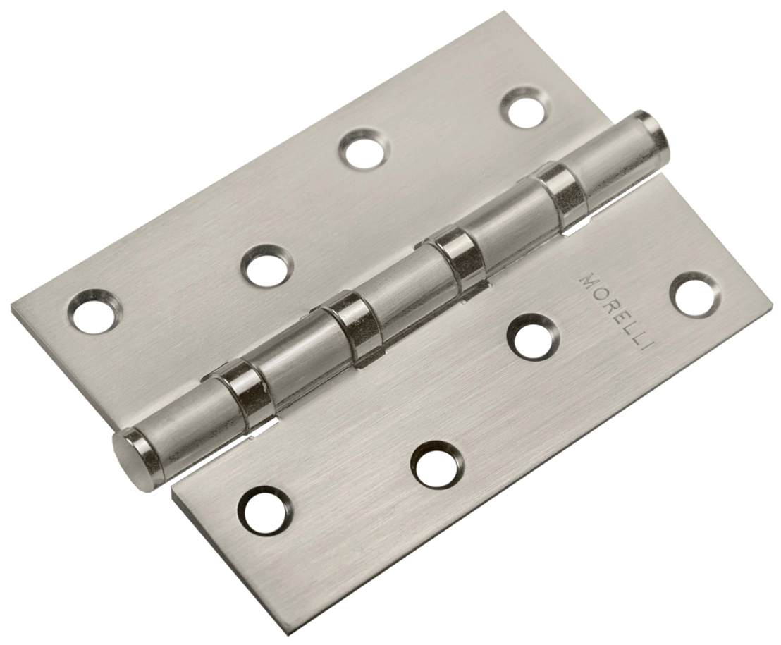 Петля карточная универсальная MSN 100X70X2.5-4BB MSN с подшипником стальная, врезная, цвет матовый сатинированный никель, сталь фото купить Красноярск