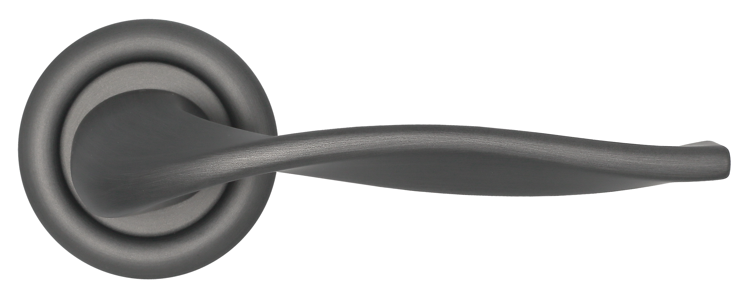 Ручка дверная SKYSCRAPER R7 SST на круглой розетке, цвет Летняя гроза/Summer Storm фото купить в Красноярске