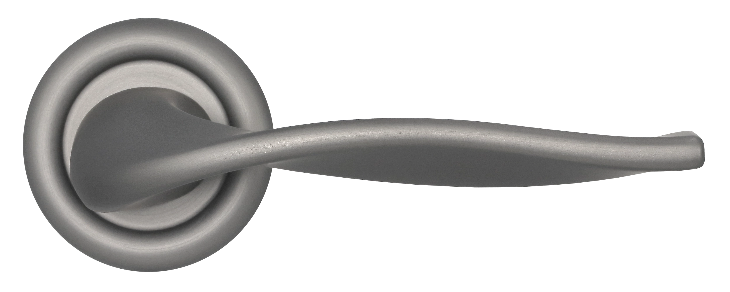 Ручка дверная SKYSCRAPER R7 WF на круглой розетке, цвет Зимняя стужа/Winter Frost фото купить в Красноярске