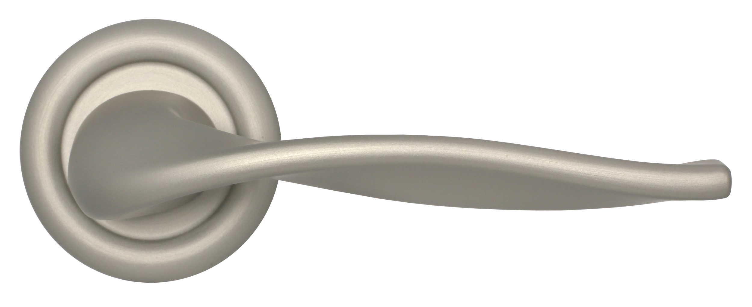 Ручка дверная SKYSCRAPER R7 SMI на круглой розетке, цвет Весенняя дымка/Spring Mist фото купить в Красноярске