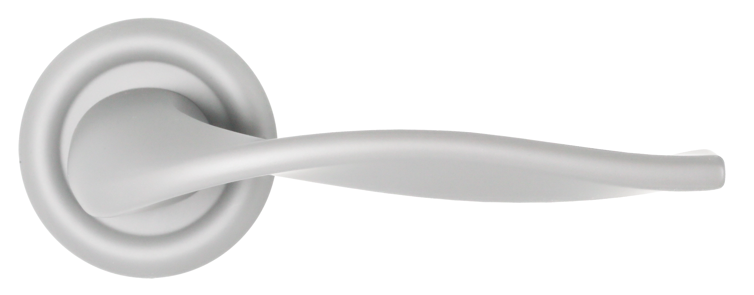 Ручка дверная SKYSCRAPER R7 SSW на круглой розетке, цвет Стокгольмский снегопад/Stockholm Snowfall фото купить в Красноярске