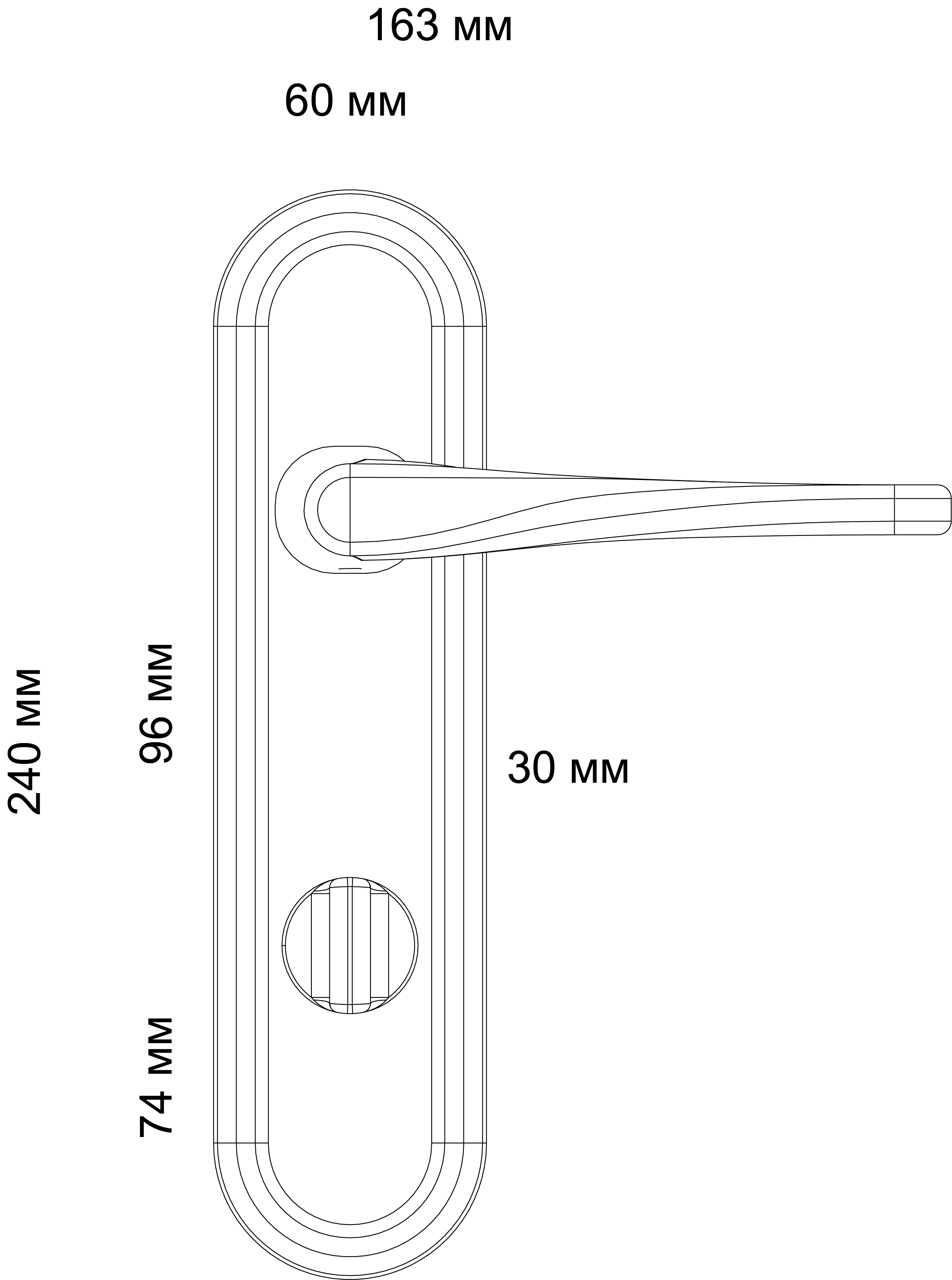 Ручка дверная THE OLYMPICS PLR WF на планке, цвет Зимняя стужа/Winter Frost фото фурнитура Красноярск