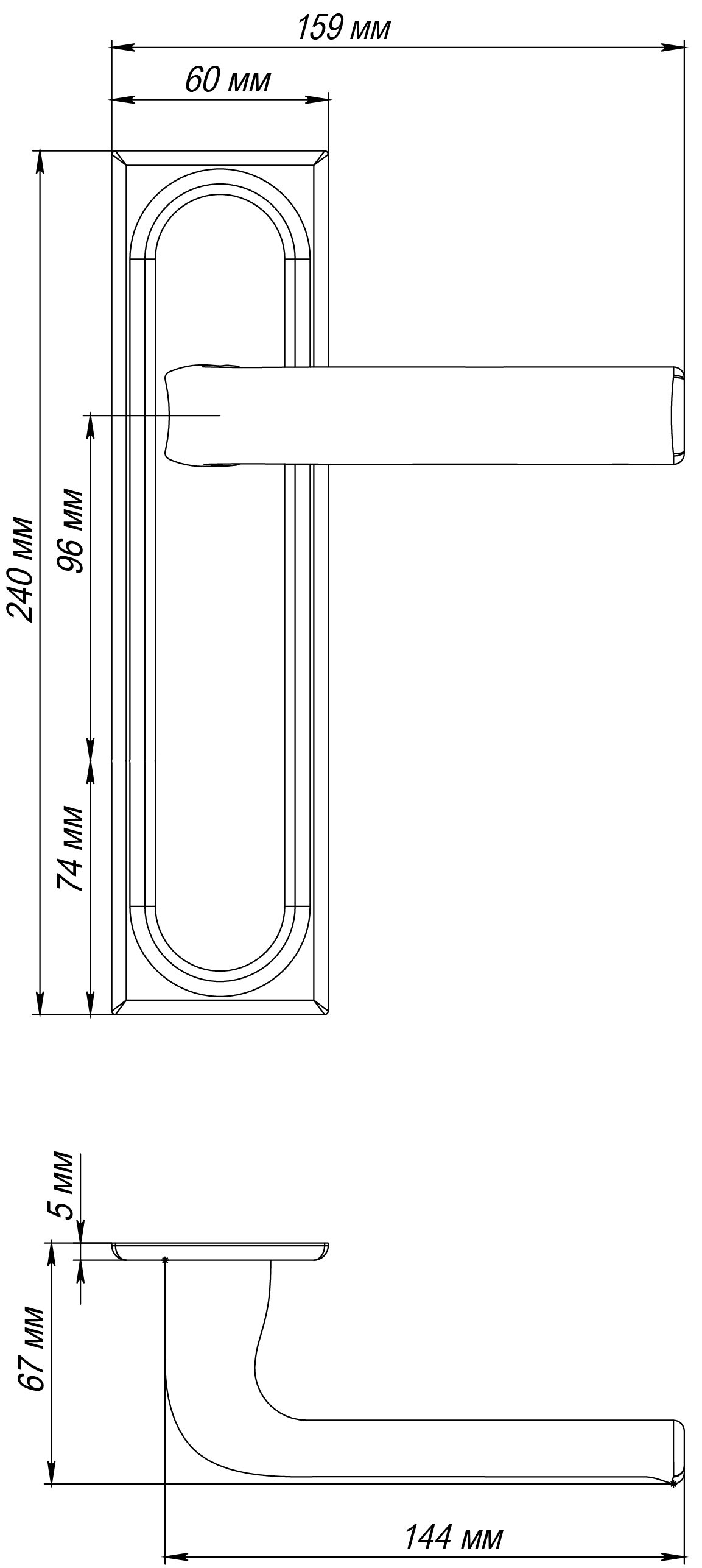 Ручка дверная THE BUS STATION PLS SSW на планке, цвет Стокгольмский снегопад/Stockholm Snowfall фото фурнитура Красноярск