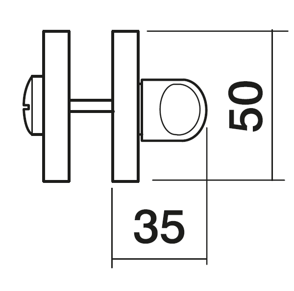 LUX-WC-R3 OBR, завертка сантехническая, цвет - кофе фото купить в Красноярске