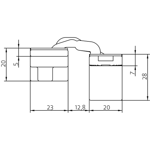 HH-19 B, скрытая петля, цвет - черный фото morelli Красноярск