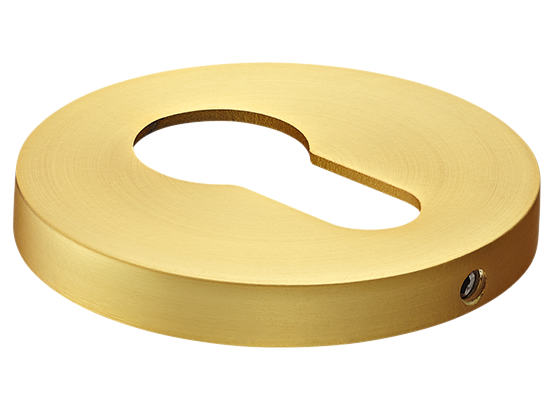 Накладка на ключевой цилиндр, на круглой розетке 6 мм, MH-KH-R6 MSG,  цвет - мат. сатинированное золото фото купить Красноярск