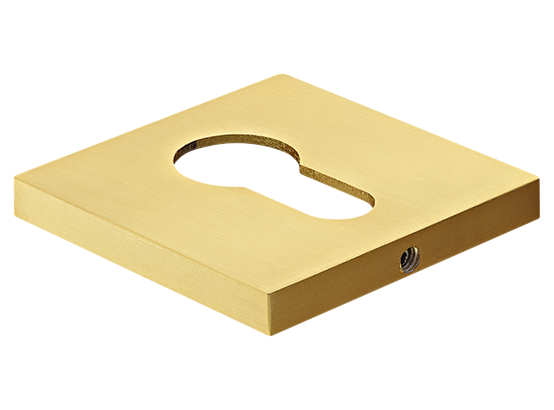 Накладка на ключевой цилиндр, на квадратной розетке 6 мм, MH-KH-S6 MSG, цвет - мат. сатинированное золото фото купить Красноярск