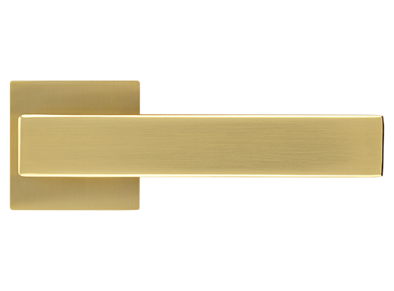 LOT ручка дверная на квадратной розетке 6 мм MH-56-S6 MSG, цвет - мат.сатинированное золото фото купить в Красноярске
